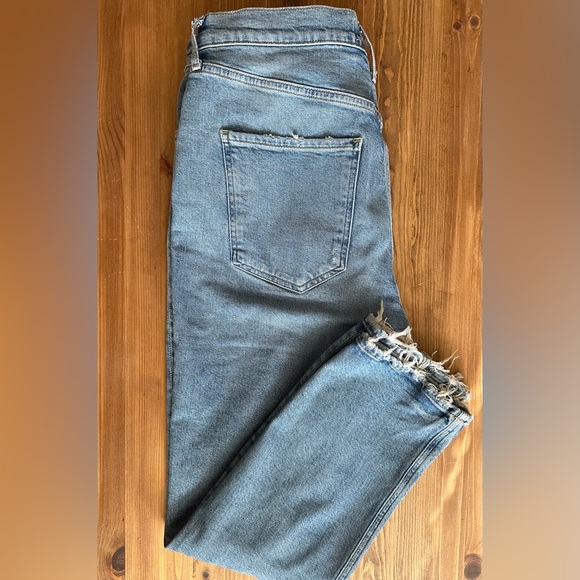 Agolde Riley Long High-Rise Straight-Leg Jeans | Size 30 (8-10) - Picture 2 of 8